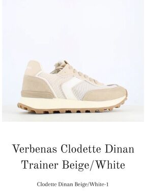 Verbanas Clodette Dinan sneaker/ beige and white